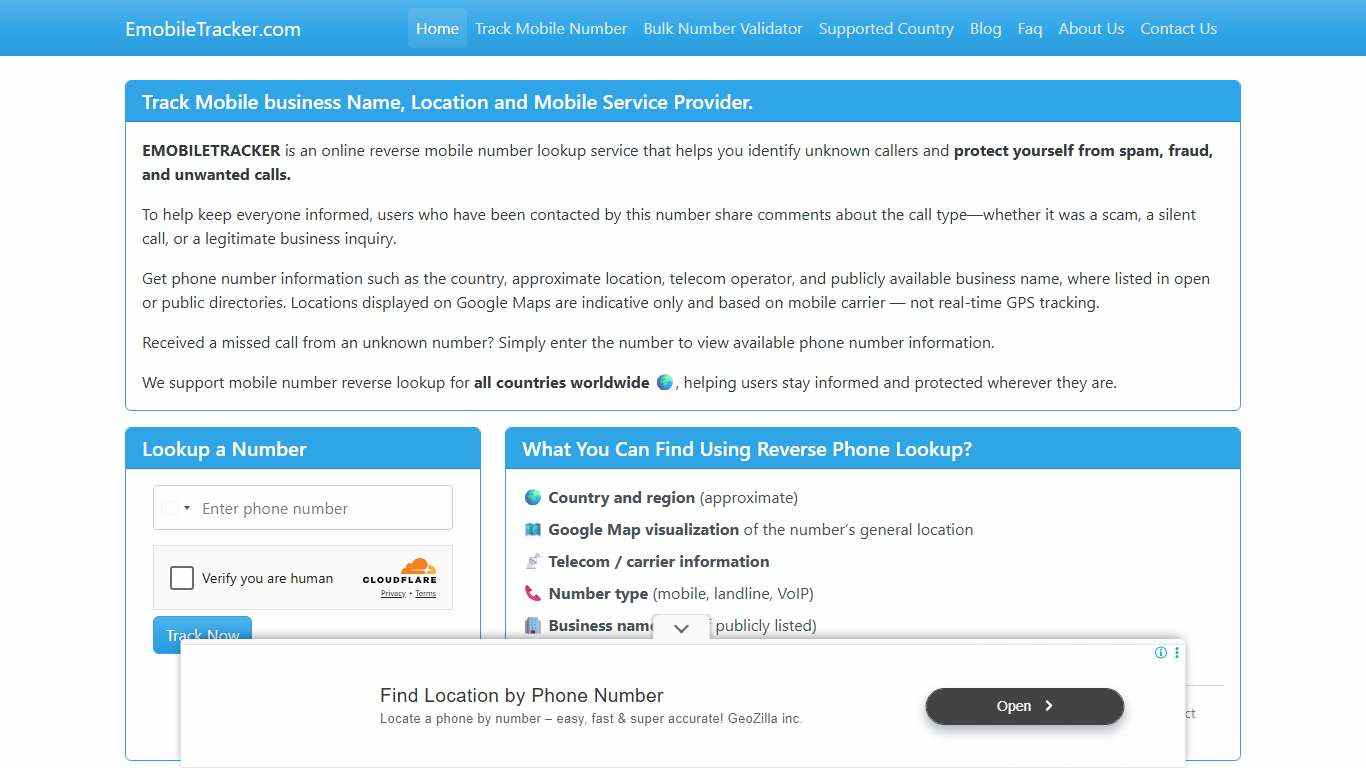 Mobile Number Tracker Find Owner Name and Location on Google Map.