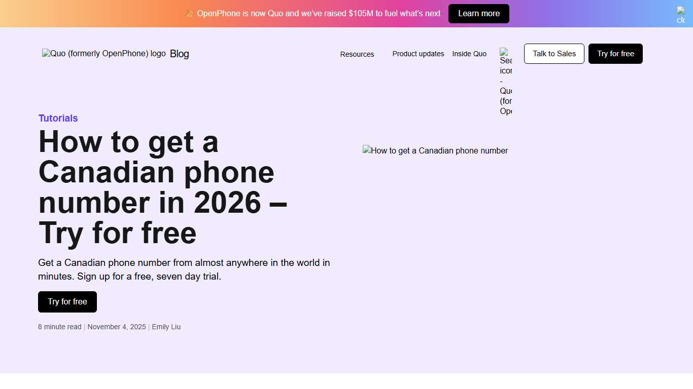 How To Get a Canadian Phone Number in 2026 - Try for Free